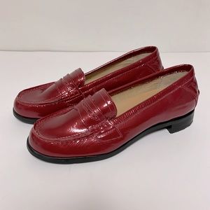 NWOT SEBAGO Cami Penny Red Patent Loafers Size 8.5